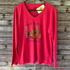 NWT Life Is Good Women's Long-Sleeved Crusher Tee Size M